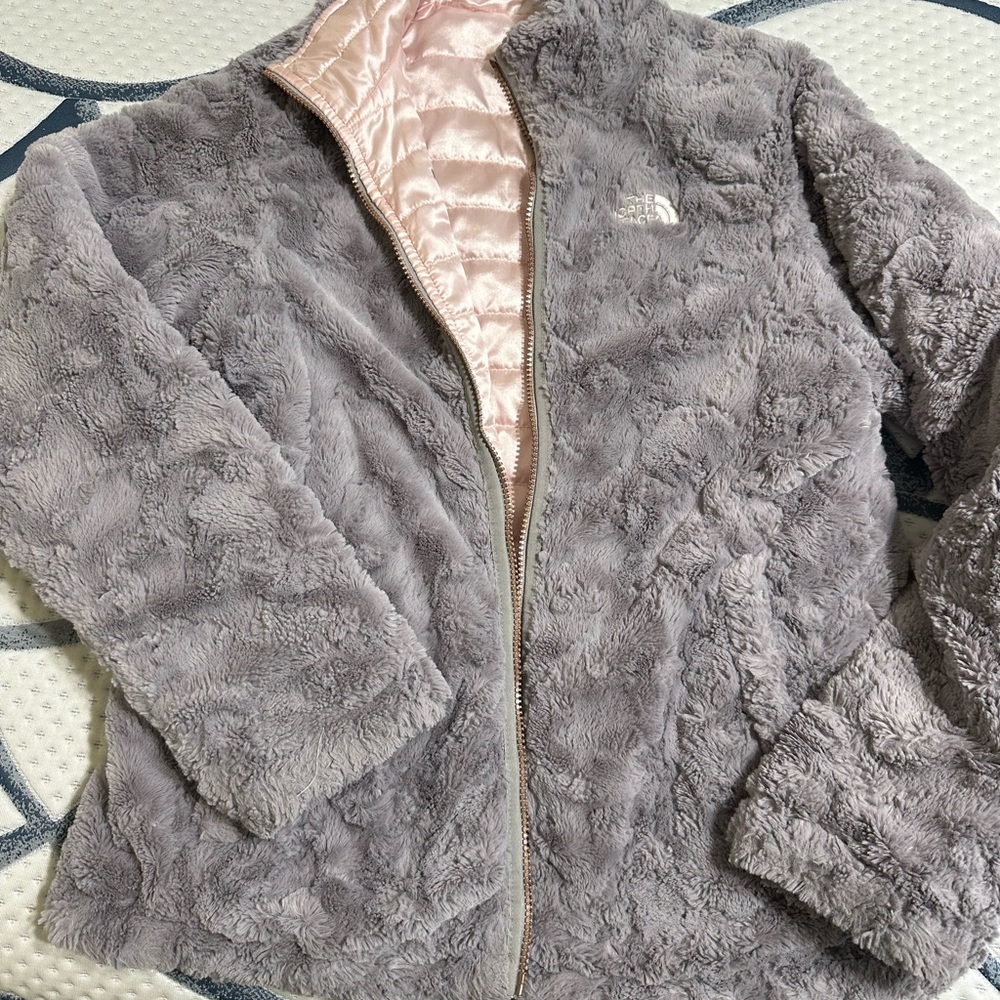 The North Face Gray and Pink Jacket